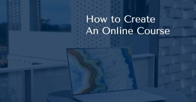How to create an online course blog header image.