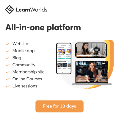 LearnWorlds feature list
